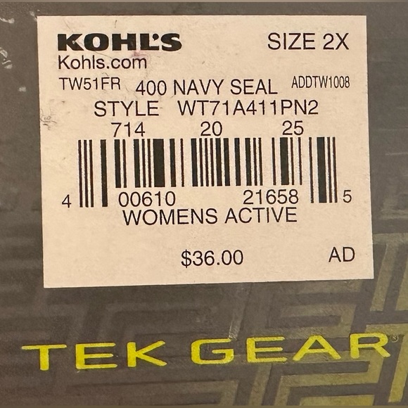 Tek Gear size 2X capri leggings - Picture 8 of 11